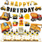 Construction Birthday Party Supplies Set for Boy Birthday Decorations with 4 Foil