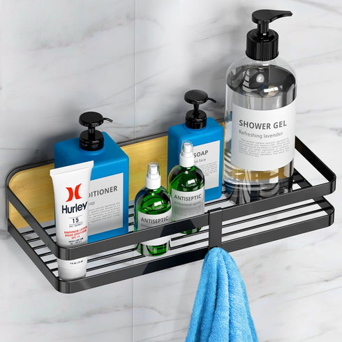 ROYAL CRAFT WOOD Bamboo Bathroom Trays and Organizers - Stylish Shower Caddy Shelf for Organizing Bath Accessories