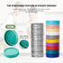 Mason Jar Lid Organizer (2pcs), Bamboo Storage for Mason/Canning Lids, Stackable and Steady Design