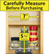 6-3/8 inch 1 LYNK PROFESSIONAL Pull Out Spice Organization for Cabinets - Wide Spice Rack for Inside Cabinets, Slide