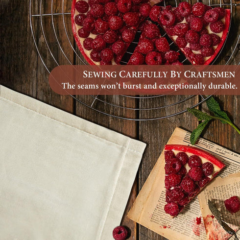 Cheese Cloths, 12 PCS Precut 20x20 Inch, Grade 100 Hemmed for Straining Cooking, Reusable Cotton Muslin Cloth