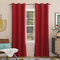 Sun Zero Easton Energy Saving Blackout Grommet Curtain Panel, 40" x 84", in Red