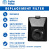 Fette Filter, Vacuum Filter Compatible with Rainbow R12179, R12647B, R10520, E2 Black, Pack of 1