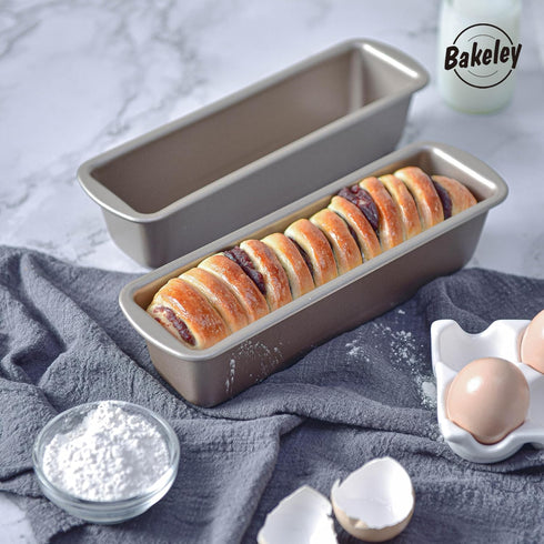 Rectangle Loaf Pan Set, 10 Inches Non-Stick Oblong Bakeware for Oven Baking, 10.2" x 3.2" x 2.3"