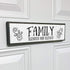 Family Wood Signs - Medium Wood And Metal, Blended And Blessed Family Decor