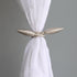 Valea Home 2 Pieces Creative Curtain Tiebacks Clips, European Style Custom Made Holders, Beige