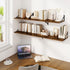 12 Inch Set 2, 16W 12D Fun Memories Floating Shelves for Wall, Deep Floating Shelves of x Large Wall Shelf with Sturdy