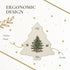 Spode Christmas Tree Trivet - 8" Heat Resistant Porcelain Holiday Tabletop Protector, Dishwasher Safe