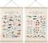 HRQKO Ocean Alphabet Poster Hanger Frame Set of 2, Ocean Nursery Decor,