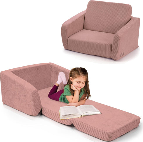 ZICOTO Comfy Kids Chair for Toddler - Stylish 2 in 1 Lounger