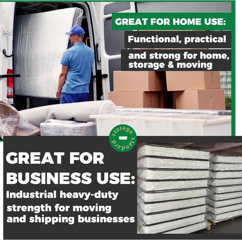 Queen Mattress Bags for Moving & Storage, Heavy Duty 4mil Reusable Waterproof Plastic Cover for Queen Size Bed