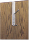 Safco Over-The-Door Double Coat Hook, Chrome-Plated Steel, Satin Aluminum Base (4166)