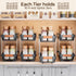 2 Pack 2 Need:12.5'' 11'' 5.5'' Delamu Pull Out Spice Rack Organizer for Cabinet, Tier Slide Out Spice Organization