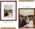 8x10 5x7/6x8, Picture Frame with Mat for USA-Sourced Natural Walnut Wood Handcrafted Rounded Corner with Real Glass