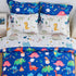 7 Set 3D Set Set, Wajade Piece Kid Boys Dinosaur Comforter Twin Size Blue Dinosaur Wild Park Jungle Print Bedding