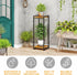 2-Tier 34" Plant Stand Indoor, Tall Modern Plant Shelf Corner Flower Pot Holder Organizer for Living Room Balcony