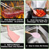 Silicone Cooking Utensil Set, 12 Pieces with Wooden Handles, Kitchen Spatula Sets with Holder Spoon Turner Tongs