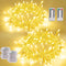 YEGUO Battery Operated String Lights Indoor, 2 Pack Each 33ft 100 LED