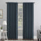 Sun Zero Hampshire Velvet Noise Reducing Thermal Total Blackout Curtain Panel, 50" x 96", Teal
