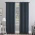 Sun Zero Hampshire Velvet Noise Reducing Thermal Total Blackout Curtain Panel, 50" x 96", Teal