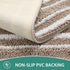 HOMEIDEAS 2 Piece Cationic-Dye Bathroom Rugs Sets, Chenille Extra Soft Absorbent Non-Slip Machine Washable Bath Mats