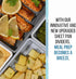 Large Silicone Baking Tray Dividers for Oven Cooking & Meal Prep, Easy to Clean Nonstick Baking Sheet