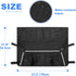Collapsible Wagon Side Pocket with Reflective Strip, Folding Wagon Cart Storage Bag with Mesh Pouch for Umbrella