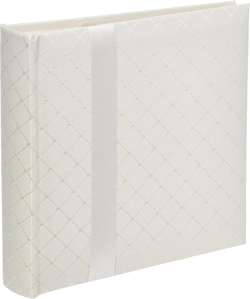 Pioneer Fabric Diamond Ribbon Wedding Photo Album, Holds 200 4x6" Photos, Color May Vary