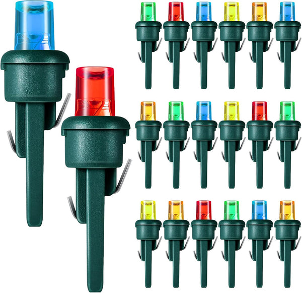 Honoson 120 Count 5 mm LED Halloween Replacement Bulbs, Wide Angle Christmas Light Xmas Tree String Replacement