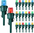 Honoson 120 Count 5 mm LED Halloween Replacement Bulbs, Wide Angle Christmas Light Xmas Tree String Replacement