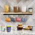 Set 6 16 Annovero Large Coffee Mug of - Porcelain Cups for Women or Men - Microwave & Dishwasher Safe, Chip Resistant