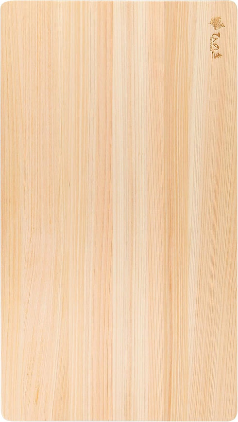 Hinoki Wood Reversible Cutting Board, Slim Small 13.5 x 8.2 x 0.55 Inch
