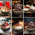 50 Pcs Mini Square Baking Cups with Lids, 5oz Aluminum Foil Mini Cake Pans for Wedding Birthday Party, Black Gold
