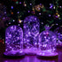 12 Pack 7ft 20LED HXWEIYE Fairy Lights Battery Operated, Mini Twinkle String Light for Mason Jar DIY Wedding Table