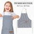 Stripes Kids Apron - Adjustable Kids Cooking Aprons with 2 Pockets, Cute Aprons for Boys and Girls Cooking