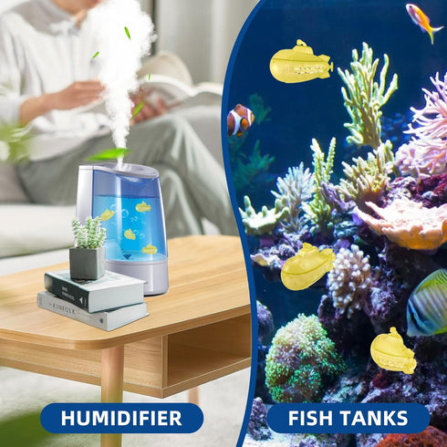 AMI PARTS 6 pcs Humidifier Cleaner Float Submarine - Universal Tank Cleaner for Humidifiers & Fish Tanks