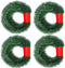 4 Strands Christmas Garland, 80 Feet Artificial Pine Garland for Holiday Wedding Party Decoration, Indoor/Outdoor