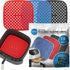 Reusable Air Fryer Liners 3 Pack, 7.5" Square Silicone for 3-5QT or Bigger, Easy to Clean Non-Stick Parchment