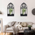 2 3) OYEFLY Pcs Gothic Sconces Wall Decor,Black Goth Decor Arched Church Wall (Style