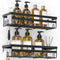 WOWBOX Shower Caddies 2 Pack, Adhesive Hanging Shelf, No Drilling Stainless Bathroom Organizers