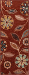 Maples Rugs Reggie Floral Runner Rug, Washable Non Slip Indoor Carpet for Kitchen, Hallway, Laundry Room, 1'8 x 5,
