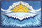Sunshine Joy Sun Wave Surf Tapestry Tablecloth Beach Sheet Wall Art 60x