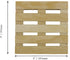 Creative Hobbies 6-Pack Mini Wood Pallet Coasters for Beverages, 4" x 4" x 11/16" DIY Crafts