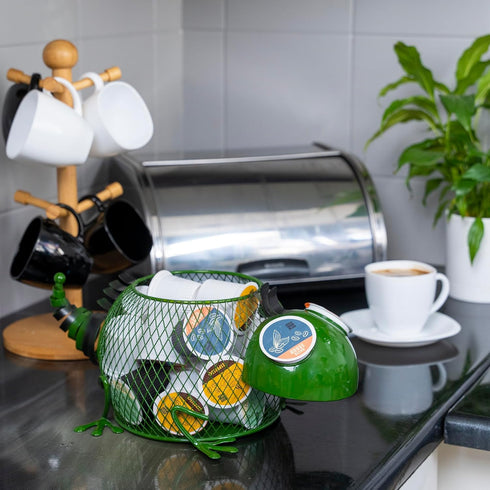 Made Easy Kit Coffee Pod Organizer - Functional Décor for Home Coffee Bar, Café Station Countertop Storage Accessories