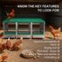Luxurytex 3 Chicken Nesting Box Compartments - Wall Mount Metal Egg Laying Nest Box for Chicken Coop, Easy to Assemble
