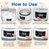 YQQKRCB Temp(32C-45C/90F-113F)&Time(1-42h) Countdown,LED Display,304 (1.2 Automatic Yogurt Maker with Adjust BPA-free