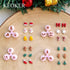 Keoker Mini Christmas Polymer Clay Cutters for Earrings, Christmas Tree and Holiday Designs