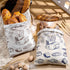 2 17" 12"(Novelty) Pcs Bread Bags for Homemade Maker Gift Zipper Reusable Beeswax Bread Storage Bags with Lining Large