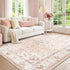 5x7 CAPALOCA Machine Washable Rugs Nursery Rug Cute Girl Non Slip Low Pile Water Repellent Soft Print Pattern