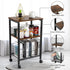 3-Tier Hadulcet Small End Table, Side Table with Storage Basket, Industrial Style Side End Table for Living Room